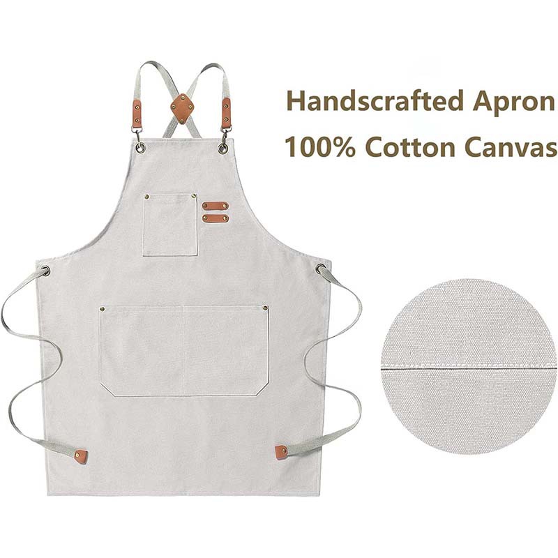 Canvas apron made of cotton su – Coffee Tea Garden recenzja i cena