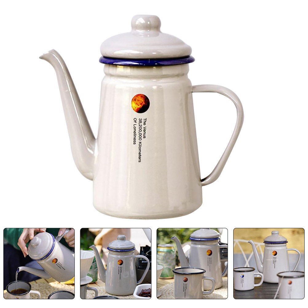 Handled Enamel Coffee Pot Hand – Coffee Tea Home recenzja i cena