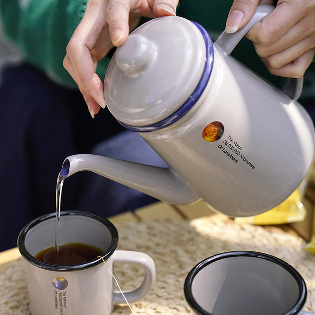Handled Enamel Coffee Pot Hand – Coffee Tea Home recenzja i cena