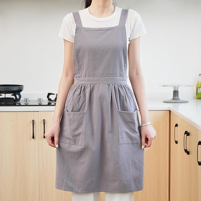 Canvas apron made of cotton su – Coffee Tea Garden recenzja i cena