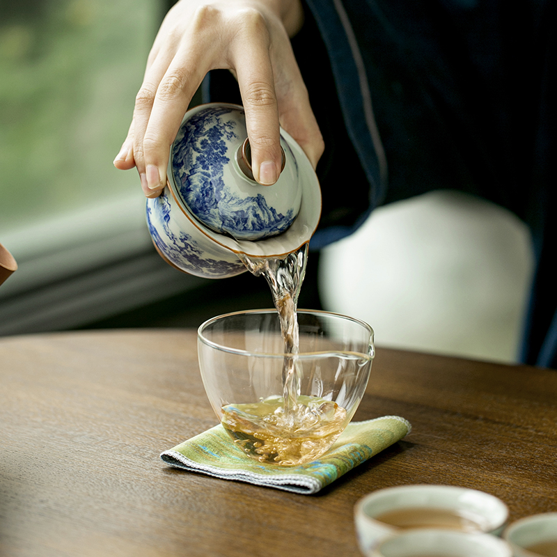 Chinese Retro Blue and White P – Gongfu Tea Set recenzja i cena
