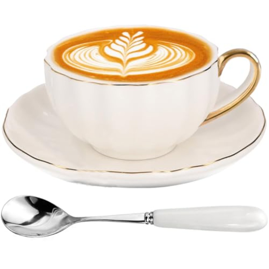 Tea Cup and Saucer Set for 1 B – Coffee Tea English recenzja i cena