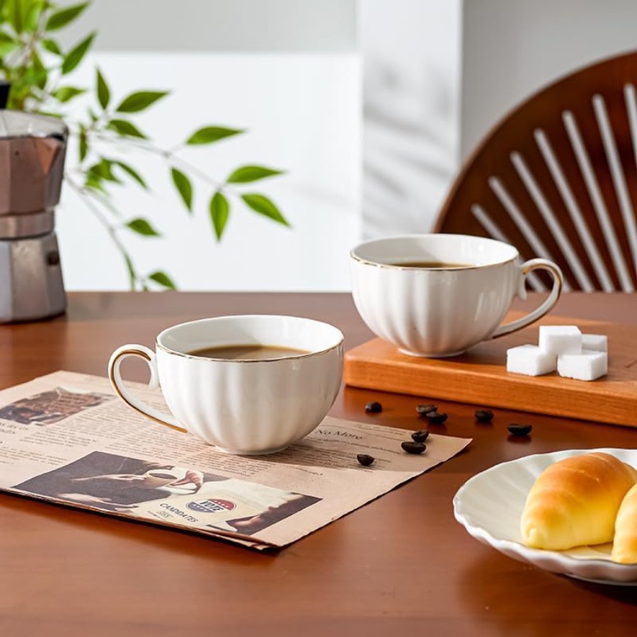 Tea Cup and Saucer Set for 1 B – Coffee Tea English recenzja i cena
