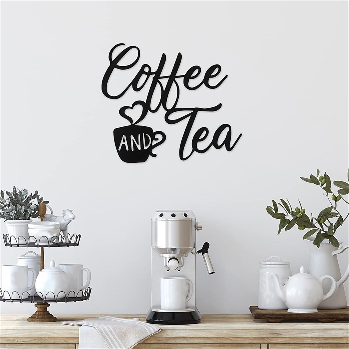 Coffee Sign and Tea Bar Metal  – Coffee Tea & Jane recenzja i cena